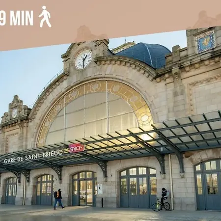 Lejlighed Le Saphir - Parking, Jardin Prive, Hyper-centre & Calme Saint-Brieuc